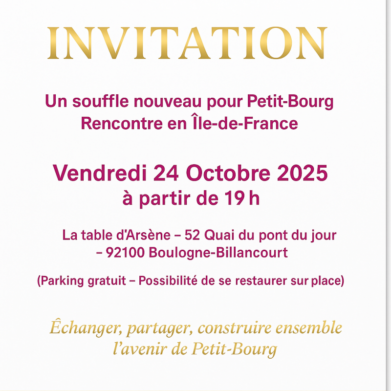 Invitation – Rencontre en Île-de-France avec Sonia Desvarieux
