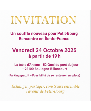 Invitation – Rencontre en Île-de-France avec Sonia Desvarieux