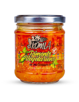 Piment Végétarien en morceaux Komla 210g - Guadeloupe