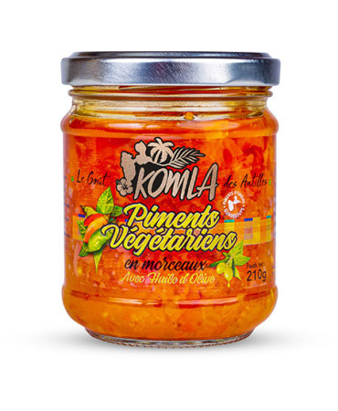 Piment Végétarien en morceaux Komla 210g - Guadeloupe
