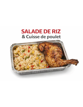 SALADE DE RIZ & CUISSE DE POULET