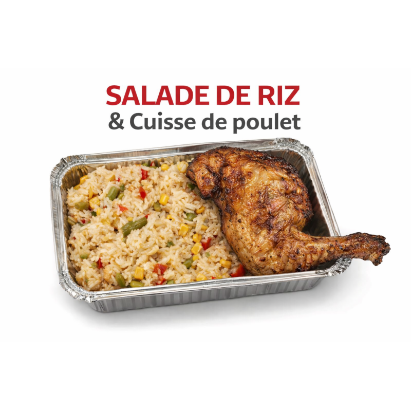 SALADE DE RIZ & CUISSE DE POULET (750g)
