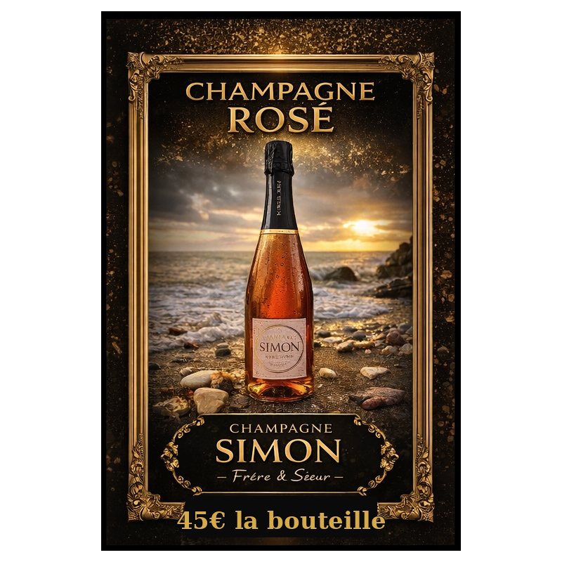 Option Champagne Simon – Rosé (Bouteille)