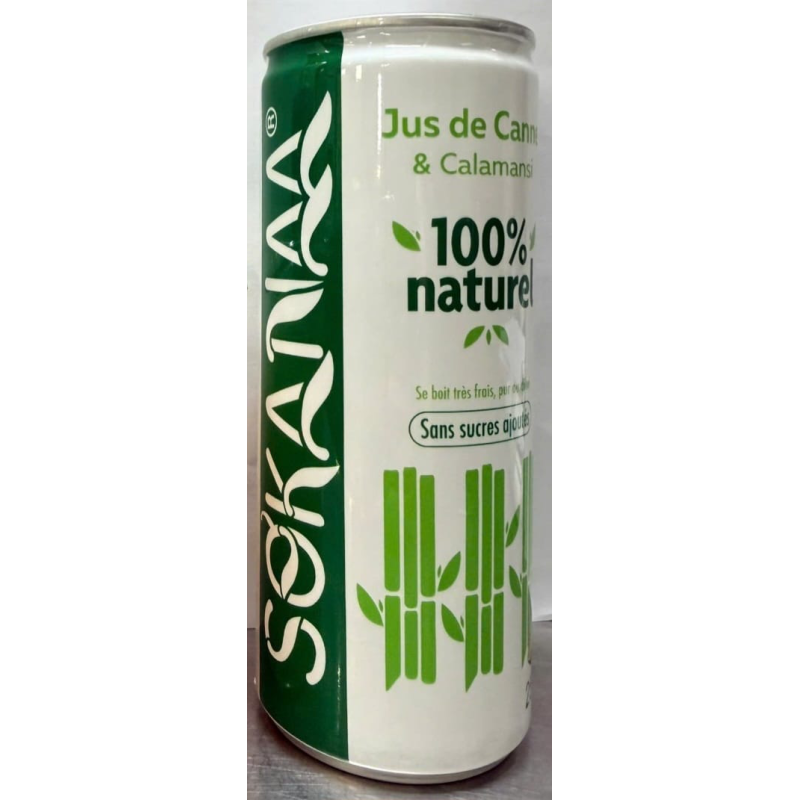 JUS DE CANNE &  Calamansi (Canette  250 Ml)