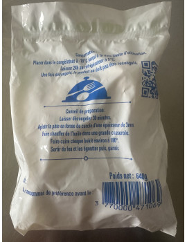 Pâte à Bokits Surgelée – 640 g  (4/160g)