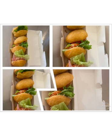 Mix mini-bokits (Lot de 5) poulet fumé/morue/jambon/fromage