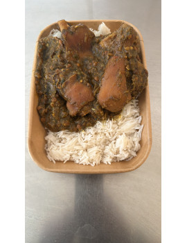 COLOMBO DE PATTES DE PORC & LENTILLES / Riz blanc (750G)