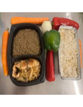 Poisson frit (dorade ou perroquet) & riz lentilles | Kalbass’ Food