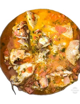 Court-Bouillon de Poisson Créole – Riz Blanc & Lentilles